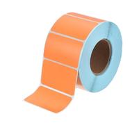 PATIKIL 1200 Termiche Dirette Colorate,1 .2 X 2 ''Adesivi Per Codici A Barre Etichette Colorate Per Stampanti Termiche Codici A Barre Etichette Per Magazzino Vendita Al Arancione