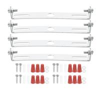 PATIKIL 120mm (4,72") Kit Staffa Montaggio Universale per Lampada, 4 Set Piastra per Plafoniera con Barra Trasversale con Vite Lampadario a Sospensione per Lampada Soffitto