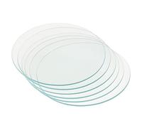 PATIKIL 120mm Diametro Orologio Vetro, 6pz S Bicchiere Coperchio Liscio Bordi Smussato Arco per Laboratorio, Trasparente
