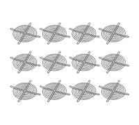 PATIKIL 120mm Ventola Griglia Griglia, 12pz Metallo Griglia Protezione Protezione Ventola Protezione Coperchio per 120x120mm Scarico Ventole per Attrezzature Computer Fai-da-Te, Nero