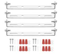 PATIKIL 125mm (4,92") Kit Staffa Montaggio Universale per Lampada, 4 Set Piastra per Plafoniera con Barra Trasversale con Vite Lampadario a Sospensione per Lampada Soffitto