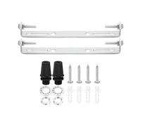 PATIKIL 125mm Soffitto Luce Piastra Kit, 2 Set Apparecchi Montaggio Staffa Acciaio Traversa per Casa Ufficio Sospensione Parete, con Vite Rondella Dado
