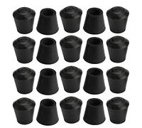 PATIKIL 12mm 1/2" Interno Dia Gomma Gamba Cappuccio, 20pz Punta Coppa Piedi Copertura per Mobili Sedia