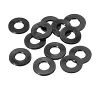 PATIKIL 12pz Rondelle Piatte in Gomma M10, Rondella Piatta 10mm ID x 20mm OD x 3mm Spessore Anello Tenuta Separatore Guarnizione per Tubo Rubinetto Tubo Acqua Bullone Fissaggio, Nero