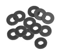PATIKIL 12pz Rondelle Piatte in Gomma M5, Rondella Piatta 5mm ID x 13mm OD x 1,5mm Spessore Anello Tenuta Separatore Guarnizione per Tubo Rubinetto Tubo Acqua Bullone Fissaggio, Nero