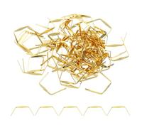 PATIKIL 12x14mm Ganci per Lampadari Cristalli, Accessori per Lampade in Cristallo 300Pz Clip per Cristalli per Fissare Parti di Cristallo, Sostituzioni per Lampadari, Oro