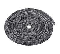 PATIKIL 13.12ftx5/16" Fibra Vetro Corda, Rotonda Intrecciata Corda Alta Temperatura Stufa Guarnizione Sigillo per Caldaia Fornace forni forni Fusione, Nero