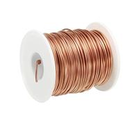 PATIKIL 131 Piedi Filo Rame Nudo Solido, 18 Calibro 99.9% Filo Rame Puro 1.2mm Morbido Filo Bordatura Legami Stelo Pianta Metallo per Gioielli Artigianali (40m)