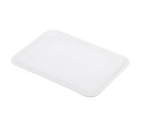PATIKIL 13x9.7" Fast Food Vassoio Plastica Servire Vassoio Riutilizzabile Multiuso Rettangolo Vassoio per Caffetteria Ristorante Cucina Casa Bianco