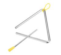 PATIKIL 14" Triangolo Musicale in Acciaio, 1pz Percussione Manuale con Bacchetta, Strumenti per Creare Rumore Batteria Concerti Band Riunioni Familiari Sport Competitivi