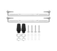 PATIKIL 150mm Soffitto Luce Piastra Kit, 2 Set Apparecchi Montaggio Staffa Acciaio Traversa per Casa Ufficio Sospensione Parete, con Vite Rondella Dado