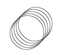 PATIKIL 150mmx146mmx2mm Nitrile Gomma O-Ring, 5 Pezzi Metrico Meccanico Sigillatura Guarnizione Rondelle di Tenuta Anelli per Acqua Idraulici, Nero
