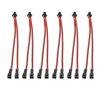 PATIKIL 15CM 1 a 2 Cavo Divisore ARGB, 6pz PWM Cavo Alimentazione Prolunga RGB Ventola con SM 2 Pin Spina Connettore per Scheda Madre Telaio Computer