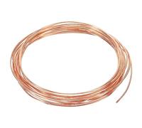 PATIKIL 16,4 Piedi Solido Nero Rame Filo, 18 Gauge 99,9% Puro Rame Filo 1,2 mm Morbido Perline Filo Metallo Pianta Stelo Cravatte per Gioielli Artigianato