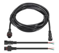 PATIKIL 16.4ft 5 Pin Cavo Prolunga, 20Awg Cavo Prolunga Impermeabile Ip67 con Kit Connettore Maschio Femmina 7,87" per Barca Auto Camion Interno/Esterno Luce a Strisce Solari a Led, Nero