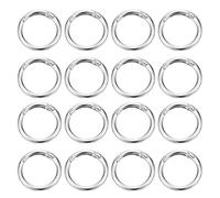 PATIKIL 16 Pezzi Ring A Molla Metallici, 1.3"/32mm Ring A Molla A Scatto Ganci Tondi Rivestimento A Barile Per Portachiavi Fibbie Charm Borsa Cintura Borsetta Fai Da Te,