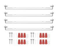 PATIKIL 160mm (6,3") Kit Staffa Montaggio Universale per Lampada, 4 Set Piastra per Plafoniera con Barra Trasversale con Vite Lampadario a Sospensione per Lampada Soffitto