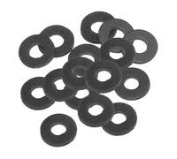 PATIKIL 16pz Rondelle Piatte in Gomma M5, Rondella Piatta 5mm ID x 13mm OD x 1,5mm Spessore Anello Tenuta Separatore Guarnizione per Tubo Rubinetto Tubo Acqua Bullone Fissaggio, Nero