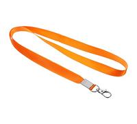 PATIKIL 17" Collo Cordino, 20pz 0.6" Larghezza Piatto Cinghia Cordino con Girevole Gancio Clip per Nome Etichetta Badge Porta ID Carta Chiavi, Arancione