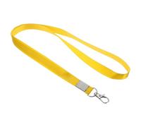 PATIKIL 17" Collo Cordino, 5pz 0.6" Larghezza Piatto Cinghia Cordino con Girevole Gancio Clip per Nome Etichetta Badge Porta ID Carta Chiavi, Giallo