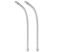 PATIKIL 18" Microfono Collo oca 2pz 5/8"-27 Filetto Metallo Universale Tubo Flessibile Braccio Collo Cigno Tubo Prolunga per Multifunzione Fai da Te Argento Tono