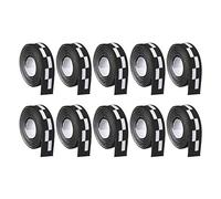 PATIKIL 18" Ping Pong Lato Nastro, 10pz Ping Pong Bordo Nastro Protezione Bordi Gomma e Lama per Racchette Racchetta, Nero