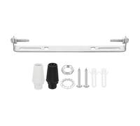 PATIKIL 185mm Kit Piastra Soffitto Lampada, 1 Set Staffa Montaggio Lampada Piastra Barra Crociata Acciaio per Lampada a Sospensione Parete Casa con Vite Rondella Dado 2 Colori Cappuccio