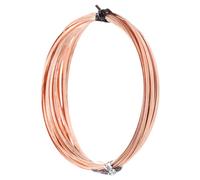 PATIKIL 19.7 Piedi Puro Rame Filo 2rotoli 32gauge Piatto Rame Gioielli Filo 1mm Largo Pieghevole Perline Filo per Gioielli Realizzazione Fai da Te Artigianato Materiali