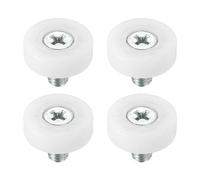 PATIKIL 19mm Rulli per Cassetti, 4 Packpz Puleggia Cassetto in Plastica Cuscinetto Ruote Ricambio Piccola Puleggia