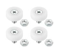 PATIKIL 19mm Rulli per Cassetti, 4pz Puleggia Cassetto in Plastica Cuscinetto Ruote Ricambio Piccola Puleggia con Dado