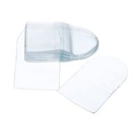 PATIKIL 2.4" x 2.4" Moneta Manicotti Supporti, 50pz Tasca Moneta Flip Singolo Moneta Protettore Custodia per Monete Gioielli Piccoli Oggetti, Trasparenti