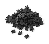 PATIKIL 2,54mm Mini Jumper cap, 100pz Corto Circuito Connettori per Fai da Te Elettrico Collegamento, Nero