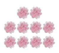 PATIKIL 2" Fiori di Chiffon, 10 Pz Fiori di Tessuto A Maglia Applique di Stoffa per Cuciture Decorazioni per Fascia per DIY Craft Decorazioni Matrimonio, Rosa