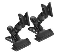 PATIKIL 2 morsetti per microfono da scrivania, girevole a 360°, regolabile, in metallo, con clip per microfono da 2,8 a 3,8 cm, per conferenze radio live streaming podcasting