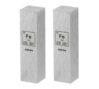 PATIKIL 2 Pezzi Cubo Di Ferro 0.5x0.5x2" Asta Ad Alta Densità Fe Cubo Di | Elemento, soltanto Collezioni Tavola Periodica Degli Elementi, Esperimento Di Laboratorio, Insegnante Scientifiche