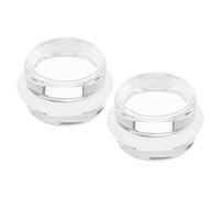 PATIKIL 2 Pezzi Fermi Porta, Fermaporta Fermaporta Fermaporta Cuneo Cuneo per Porta Fermaporta Autoadesivo Robusto Acrilico per la Parte Inferiore Pavimento Porta, Trasparente Cilindro