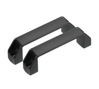 PATIKIL 2 Pezzi Maniglie per Mobili in Lega Alluminio, Distanza Fori 120mm, Maniglia Quadrate Pomelli Ferramenta per Cassetti Cucina Bagagli Attrezzature Meccaniche Ante Armadietti, Nero