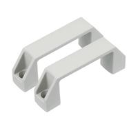 PATIKIL 2 Pezzi Maniglie per Mobili in Plastica, Distanza Fori 90mm, Maniglia Quadrate Pomelli Ferramenta per Cassetti Cucina Bagagli Attrezzature Meccaniche Ante Armadietti, Grigio