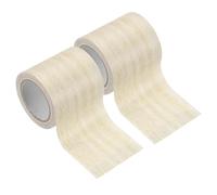 PATIKIL 2 Pezzi Pellicole Adesive Legno Autoadesivo 4,57M x 5,7cm Carta Adesiva per Mobili Legno Riparazione Pellicola Autoadesiva Effetto per Pavimenti Porte Armadi, Quercia Giallo Chiaro