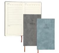 PATIKIL 2 Pezzi Planner Notebook A6 100 Foglie To Do List Tracker | Giornaliero Settimanale Mensile Obiettivi Taccuino Tascabile, Non Datato, Per Ufficio Studio Gestione Del Tempo.
