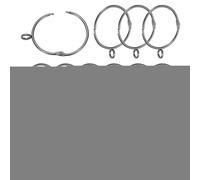 PATIKIL 2 Pollici Diametro Interno Anelli Per Tendaggi Con Occhielli, 28 Pezzi Anelli Metallici Per Tende, Colore Argento Scuro ;