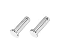 PATIKIL 2 Pz Spille a Foro Singolo 12 x 40mm con Testa Piatta Argento | Acciaio Inossidabile 304, per Serratura a Spina, per Sistemi Cardini