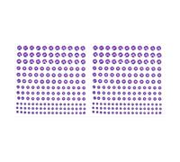 PATIKIL 2 Pz Strass adesivi autoadesivi Gemme per il viso Viola Scuro | adesivi Gioiello Foglio di cristallo, per creare Decorazioni per unghie Trucco, FAI DA TE
