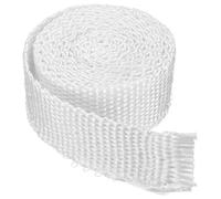 PATIKIL 2"x 1/8"x118" Legna Stufa Guarnizione, Fibra Vetro Piatto Alta Temperatura Resistenza Sigillo Corda per Legna Stufe Camino Porta, Bianco