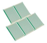 PATIKIL 2" x 2.8" Scheda PCB Circuito 5 Pz Schede Prototipo Monofaccia Per Saldatura DIY E Progetti Elettronici Schede Circuito Breadboard Saldabile Verde