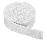 PATIKIL 2"x1/8"x157" Legna Stufa Guarnizione, Ceramica Fibra Piatto Alta Temperatura Resistenza Sigillo Corda per Stufe Camino Porta, Bianco