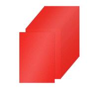 PATIKIL 20 Fogli Cartone Glitterato Rosso 8.5 x 11 pollici, A4 250gsm Rettangolo Carta Premium Cartoncino Colorato per Scrapbook Carta Fai da Te Arte Matrimonio