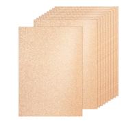 PATIKIL 20 Fogli Di Cartoncino Glitter Champagne, 21x29.7 cm Formato A4 Carta Glitterata Cartoncino Lucido Scrapbook 250gsm Carta Brillante Grande Scintillio Per Artigianato Scrapbook