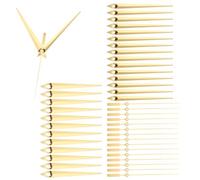 PATIKIL 20 Set di lancette per orologio in alluminio per la riparazione fai da te, stile oro 2