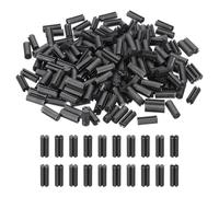 PATIKIL 200 Pcs LED Spacer, 5mm OD 12mm Altezza Doppia Fossa LED Holder Socket Diodo Emettitore Luce Colonna Isolamento Montaggio PCB Supporto per 3mm 5mm LED Protezione e Fissaggio, Nero